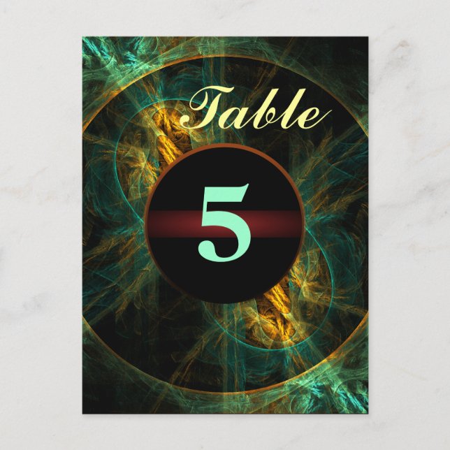 The Eye of the Jungle Table Number Postcard (Front)