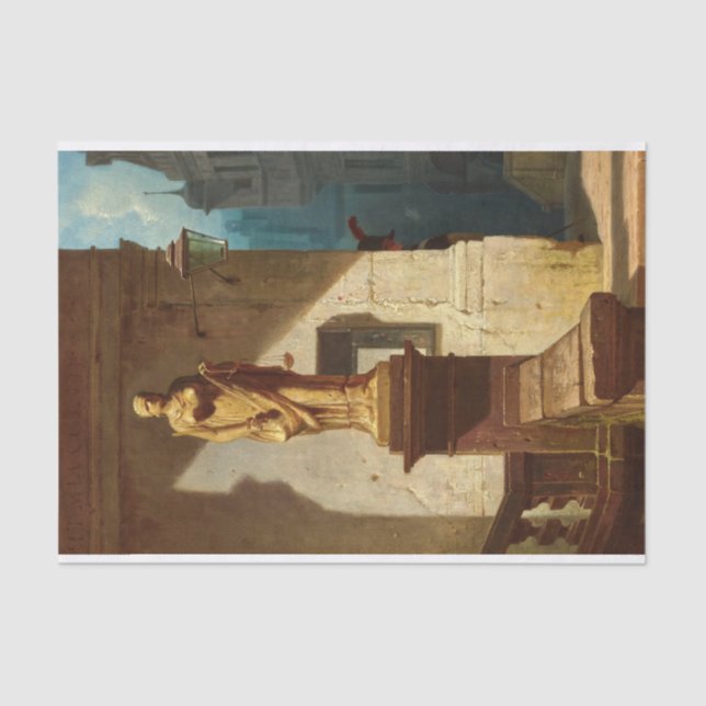 The Eye of the Law, Justice by Carl Spitzweg Tissue Paper (Front)