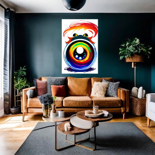 The eye see you AI Art Poster