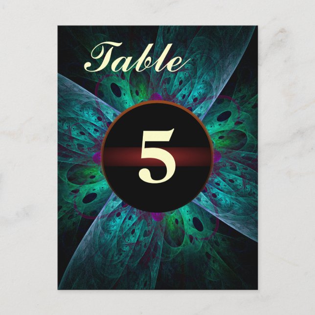The Eye Table Number Postcard (Front)