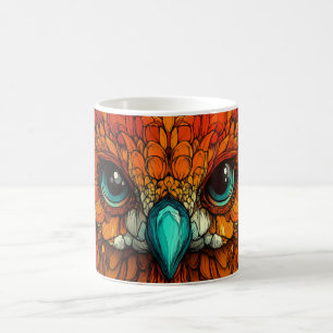 The eyes are large and expressive, Eagle Coffee Mug