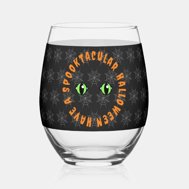 The Eyes Have It Stemless Wine Glass (Front)