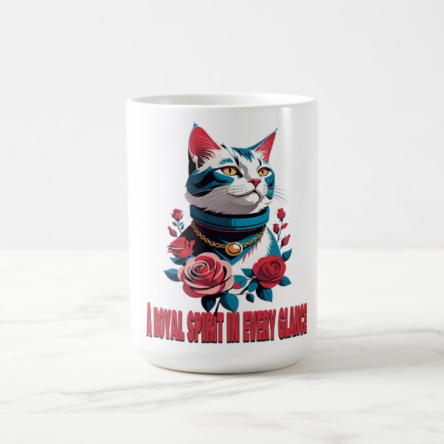 The Eyes of a Noble Feline Coffee Mug (Center)