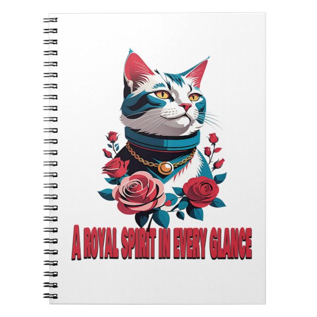 The Eyes of a Noble Feline Notebook (Front)
