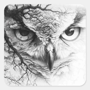 The Eyes of Night Square Sticker