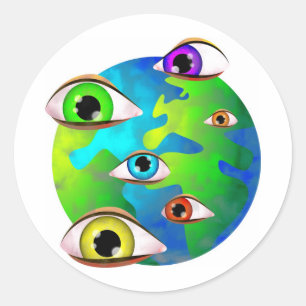 the eyes of the Lord Classic Round Sticker