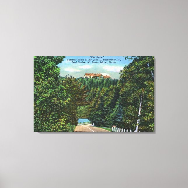 The Eyrie, John D Rockefeller Jr Home Canvas Print (Front)