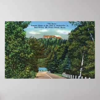 The Eyrie, John D Rockefeller Jr Home Poster