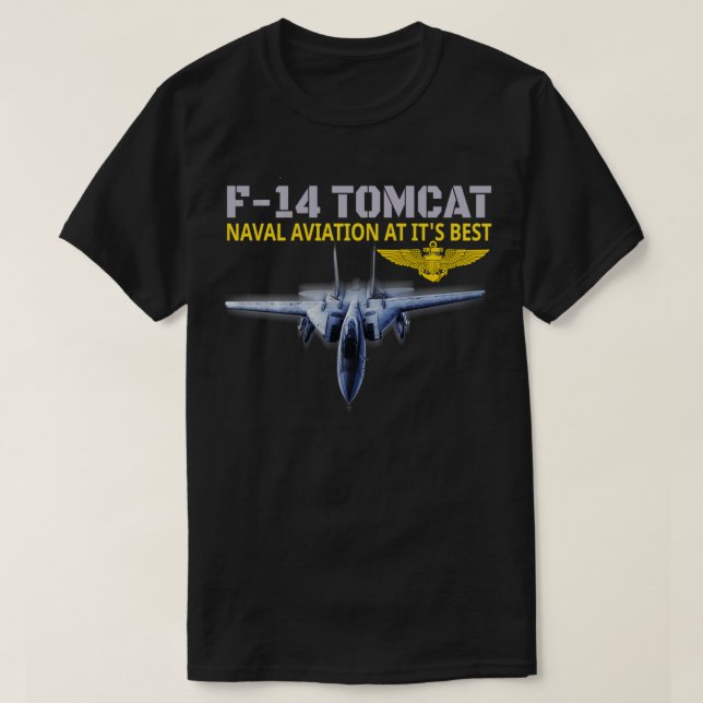 The F14 Tomcat in action T-Shirt (Design Front)