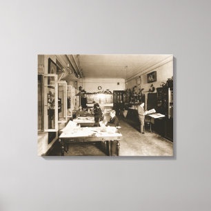 The Faberge Workshop (b/w photo) Canvas Print