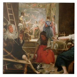 The Fable of Arachne, or The Spinners, c.1657 (oil Tile