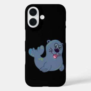 The Fabric Seal At Zazzle Mascot Logo Character iPhone 16 Case