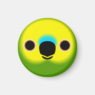 The face of a Blue-fronted amazon Magnet
