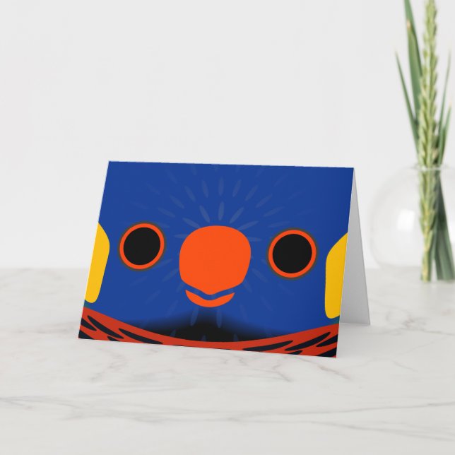 The face of a Coconut lorikeet Card (Front)