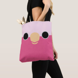 The face of a Galah Tote Bag