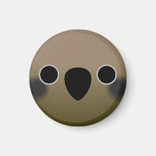 The face of a Kea Magnet
