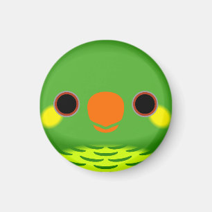 The face of a Yellow-cheeked lorikeet Magnet