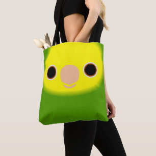 The face of a Yellow-headed amazon Tote Bag