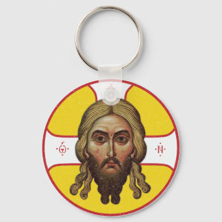 The Face Of Christ Orthodox Icon Key Ring