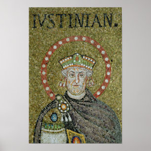 The face of Justinian Poster