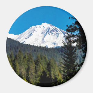 THE FACE OF MOUNT SHASTA MAGNET