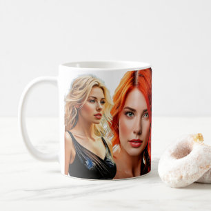 The faces of Beauty Coffee Mug