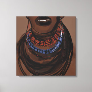 The faces of the peoples of Africa Canvas Print