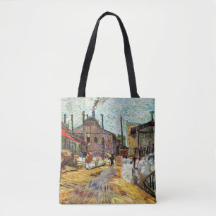 The Factory (1887) by Vincent Van Gogh Tote Bag