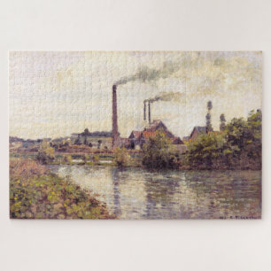 The Factory at Pontoise by Camille Pissarro Jigsaw Puzzle