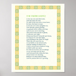 The Faerie Dance - A Beautiful Love Poem - Print