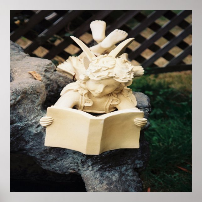 The Faerie reading at a Koi pond....... Poster (Front)