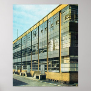 The Fagus Shoe Factory, designed by Walter Gropius Poster