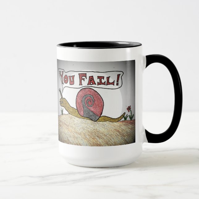 The Fail Snail Mug of Shame (Right)