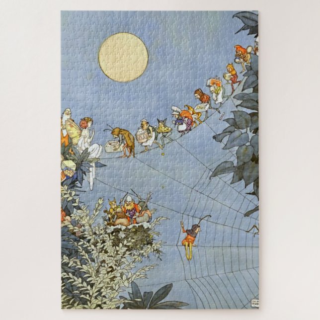 “ The Fairies Birthday” by Heath Robinson Jigsaw Puzzle (Vertical)