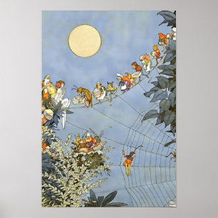 “ The Fairies Birthday” by Heath Robinson Poster