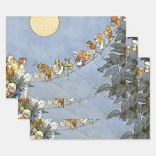 “ The Fairies Birthday” by Heath Robinson Wrapping Paper Sheet