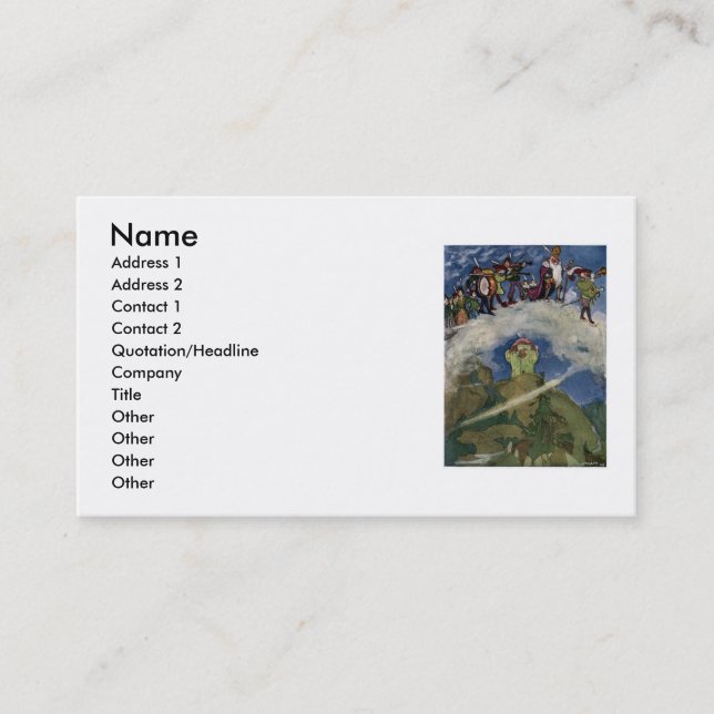 The Fairies Business Card (Front)