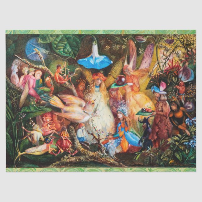 THE FAIRIES FAVOURITE BIRD Enchanted Woods  Tissue Paper (Front)