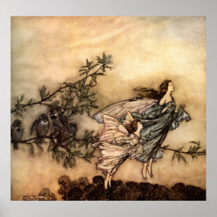 The fairies have their tiffs with the birds poster