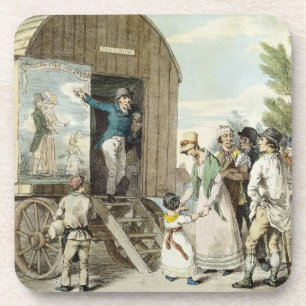The Fairs: The Show, c.1821 (colour litho) Coaster