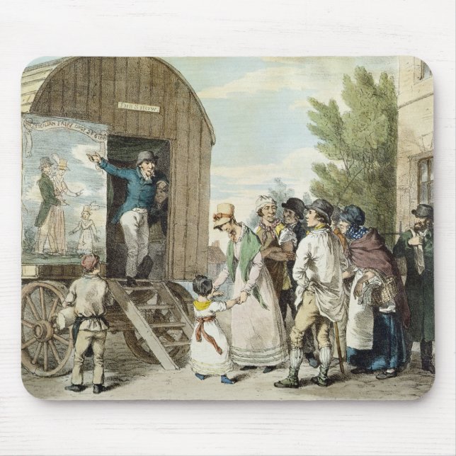 The Fairs: The Show, c.1821 (colour litho) Mouse Mat (Front)