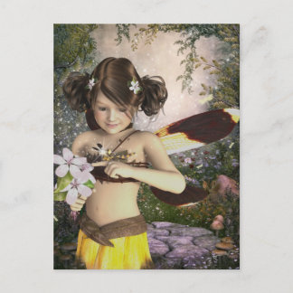 The Fairy and the Dragonfly Postcard