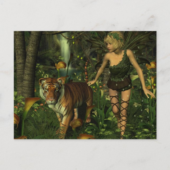 The Fairy and the Tiger Postcard (Front)