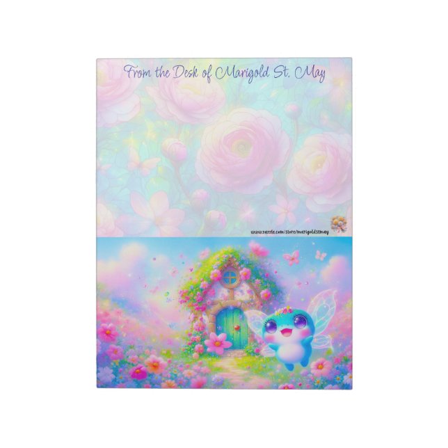 The Fairy Collection: Dreamy Frog Fairy Notepad (Rotated)