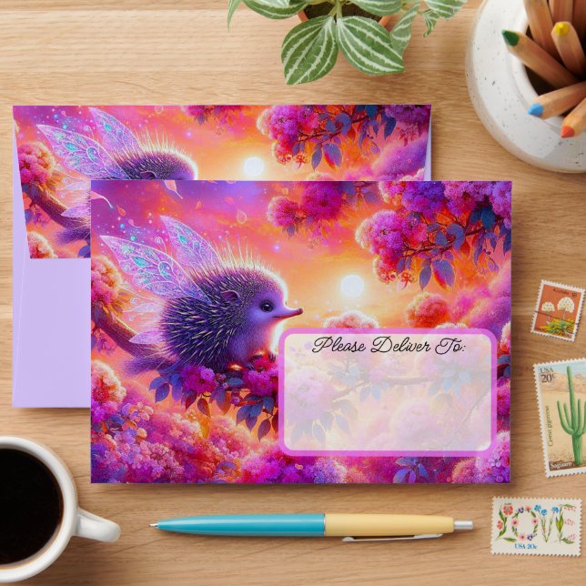 The Fairy Collection: Echidna Fairy Envelopes (Desk)