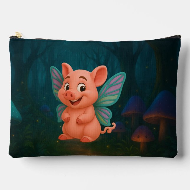 The Fairy Critters™ Fairy Piglet Accessory Pouch (Front)
