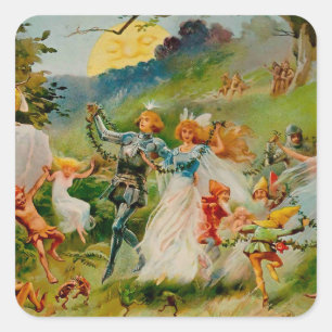 “The Fairy Dance” by ES Hardy Square Sticker