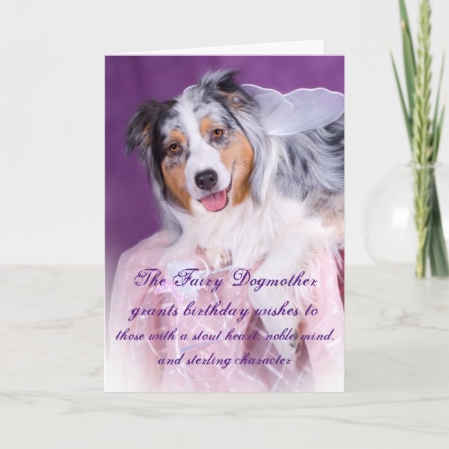 The Fairy Dogmother Funny Add a Name Birthday Card (Front)