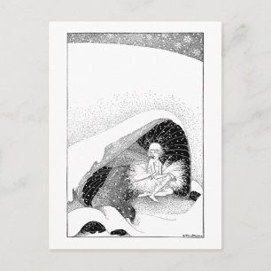 The Fairy in Winter Postcard