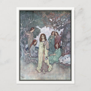 The Fairy of the Garden by Edmund Dulac Postcard